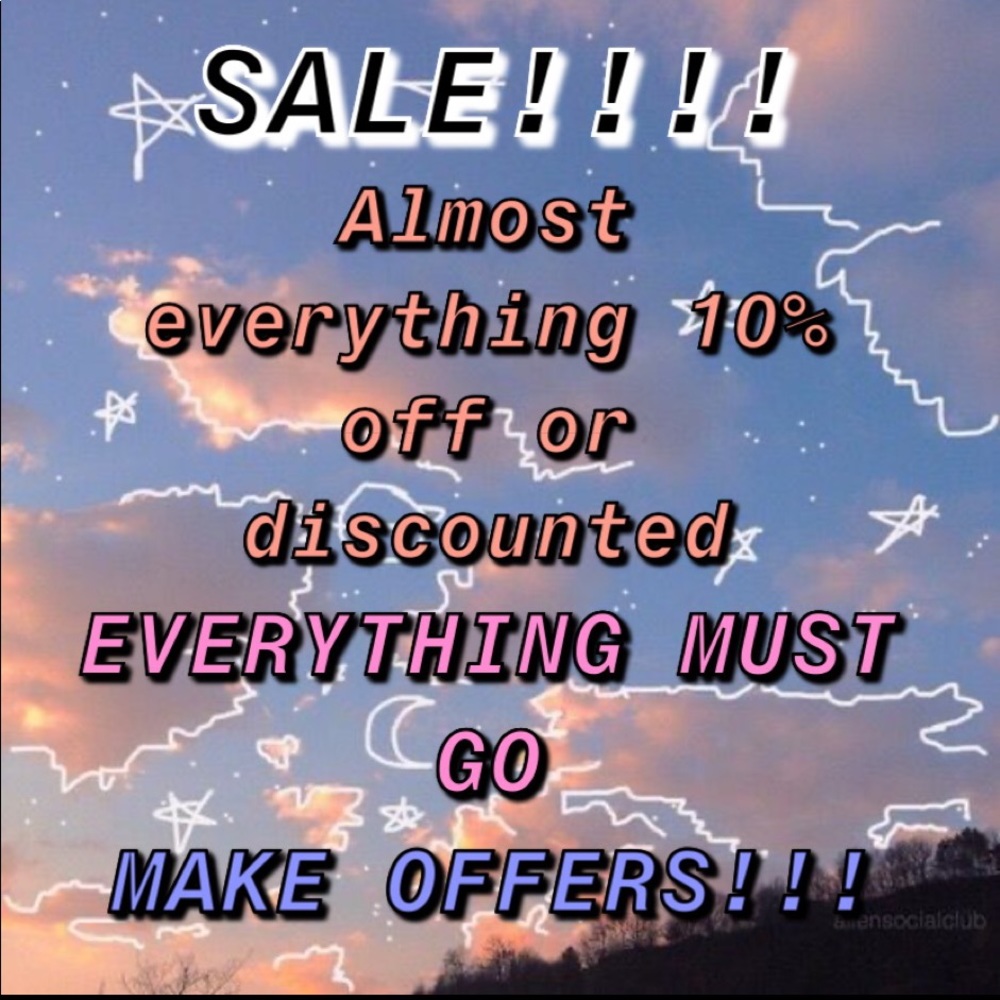 HUGE SALE ON ALL MERCHANDISE!!